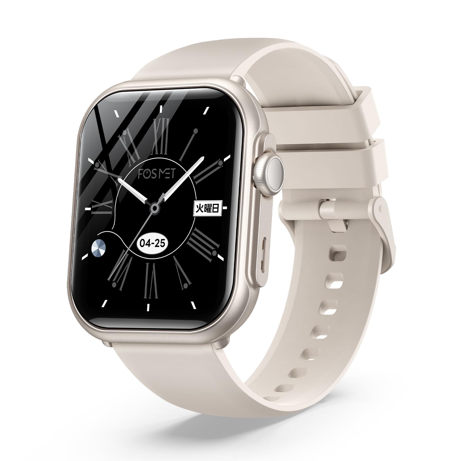 Amazon | FOSMET P1 スマートウォッチ【2025新型·バッテリー最強】100